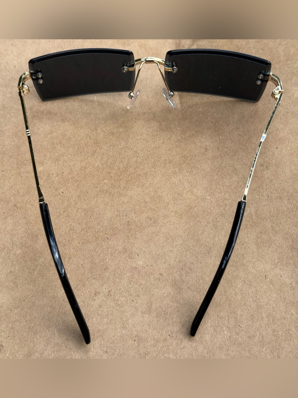 Retro Frameless Rectangular Sunglasses - Picture 3 of 3